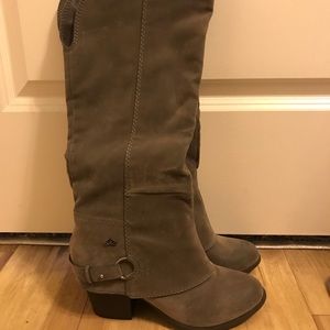 Grey Fergalicious boots
